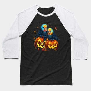 Parakeet Halloween Baseball T-Shirt